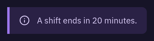 DmAlert — info, dark theme