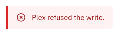 DmAlert — error, light theme