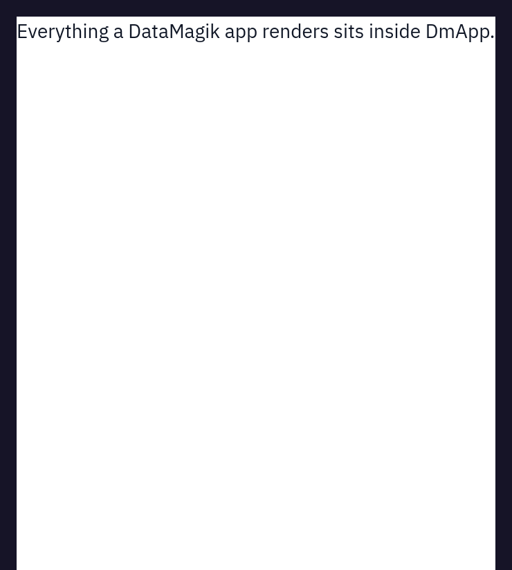 DmApp — default, dark theme