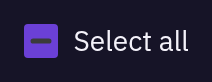 DmCheckbox — indeterminate, dark theme
