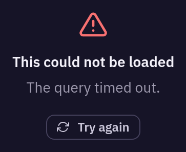 DmDataTable — error, dark theme