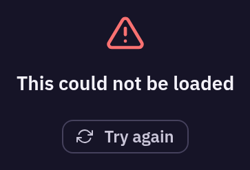 DmErrorState — default, dark theme