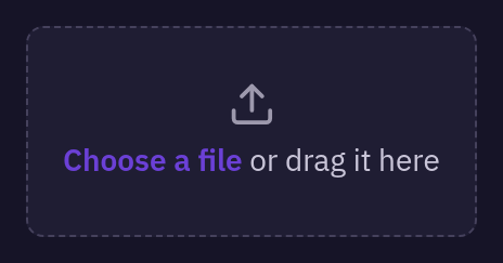 DmFilePicker — default, dark theme