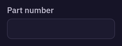 DmInput — disabled, dark theme