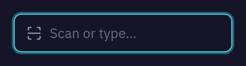 DmScannerInput — default, dark theme